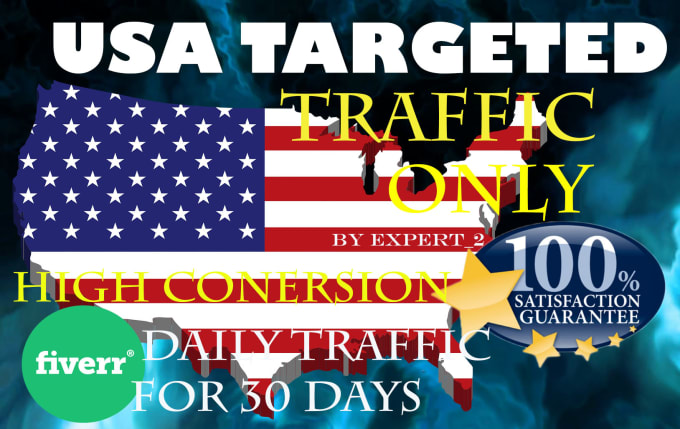 I will drive super targeted website traffic from USA that converts