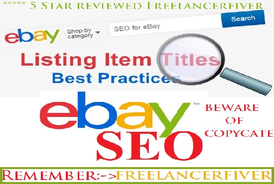 I will ebay listing title optimization for your ecommerce store