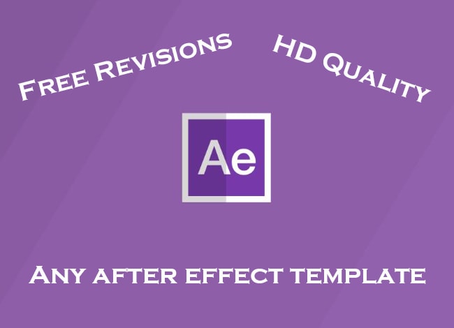 I will edit any after effects template