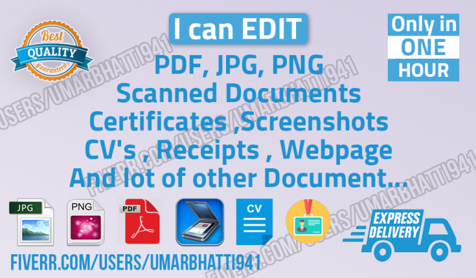 I will edit PDF edit pdf document