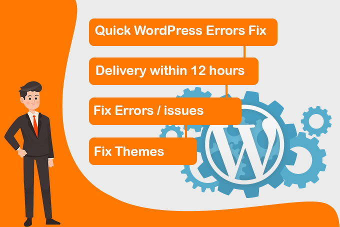 I will fix wordpress website issues or errors in 12 hrs