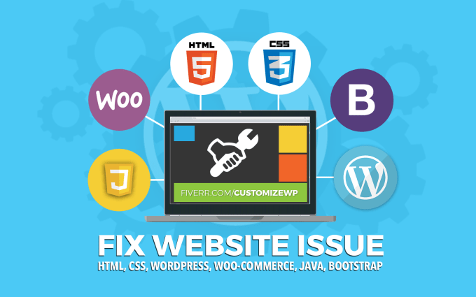 I will fix your html, css, wordpress, woocommerce issue