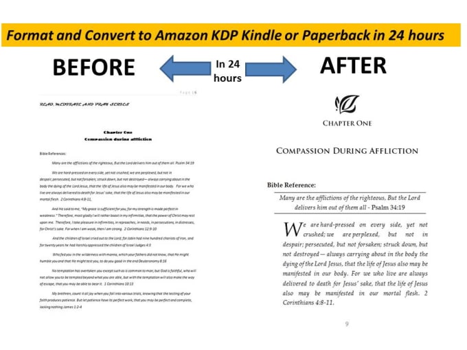 I will format publish your book to amazon KDP kindle and paperback