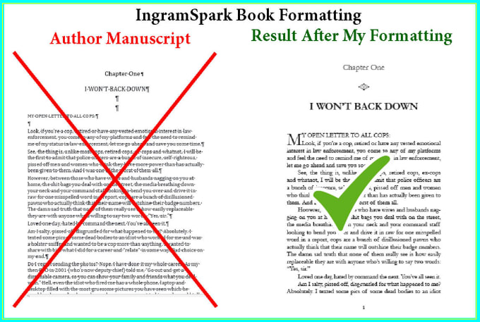 I will format your book for ingramspark using indesign