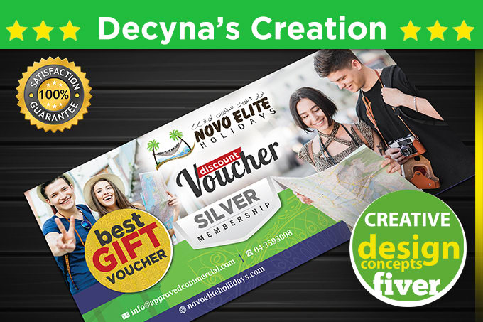 I will gift voucher  certificate for your business