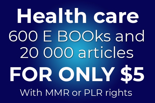 I will give 600 e book and 20,000 articles about health care