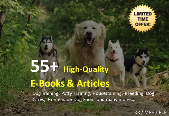 I will give away 55 Dog Training eBooks with bonuses
