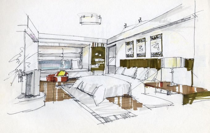 I will give you interior solution by conceptual sketches
