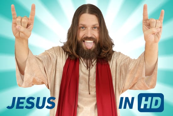 I will have jesus rock out to any song and praise it in video