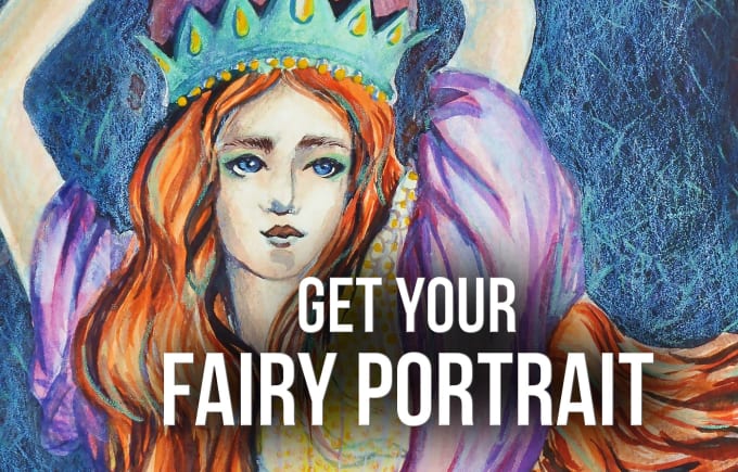 I will illustrate your portrait in a fairy style