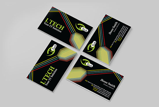 I will make a clean business card and corporate identity