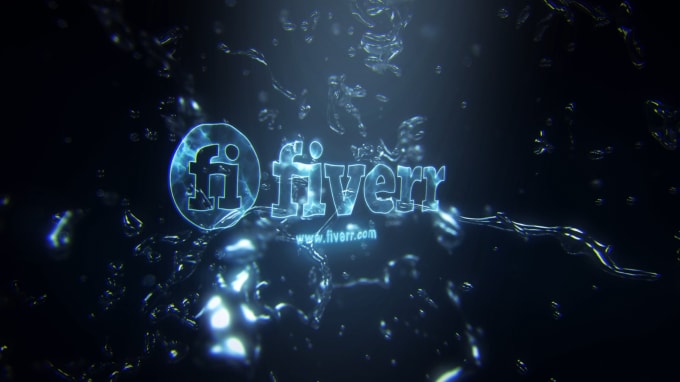 I will make a perfect water logo intro 3d animated video