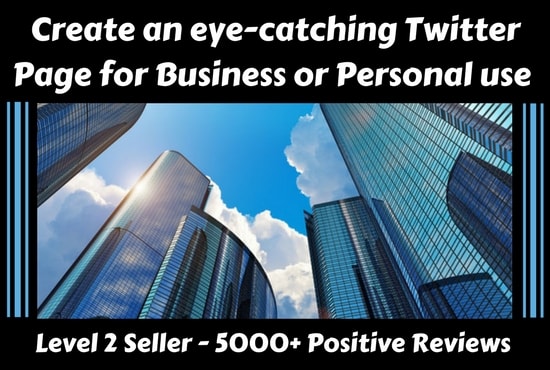 I will make you an eye catching twitter page for business or personal use