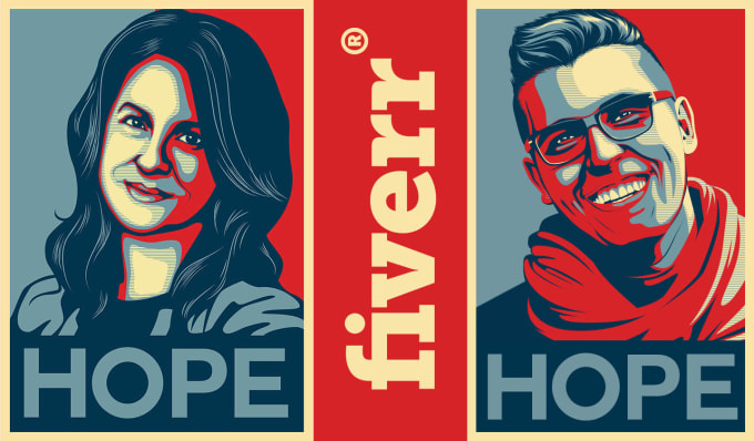 I will manually create you an obama hope poster campaign