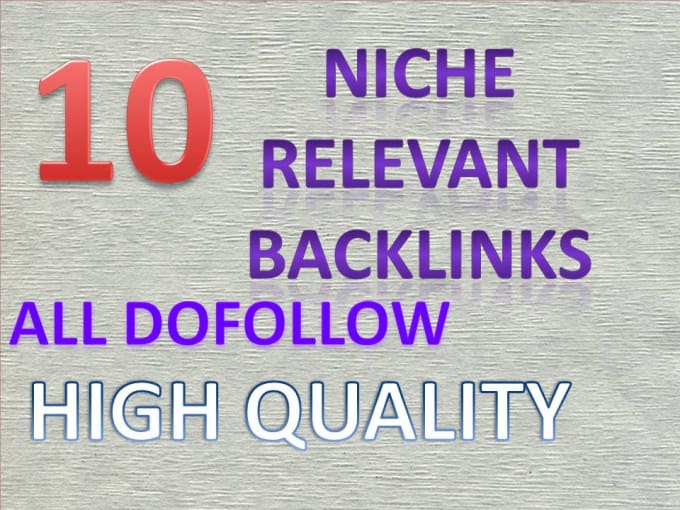 I will manually do 10 niche relevant links for your theme