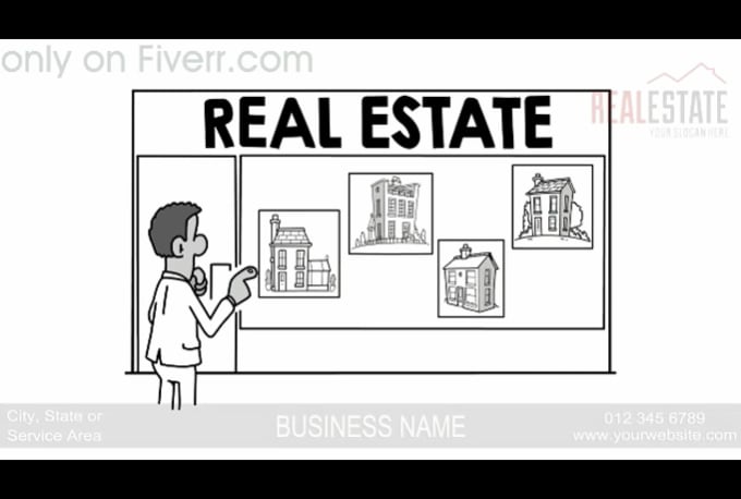 I will personalize this selling real estate whiteboard video