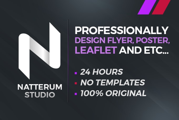 I will professionally design flyer, poster, leaflet in 24 hours