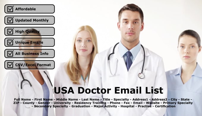 I will provide 5000 emails for USA doctors