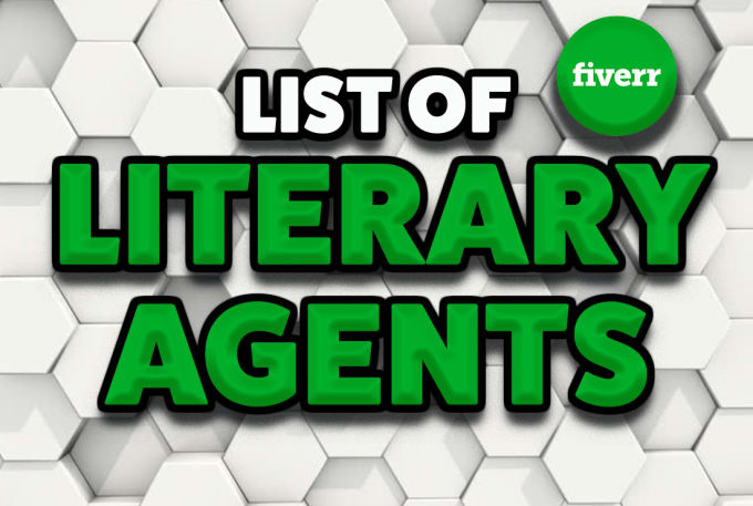 I will provide a list of literary agents and book publishers