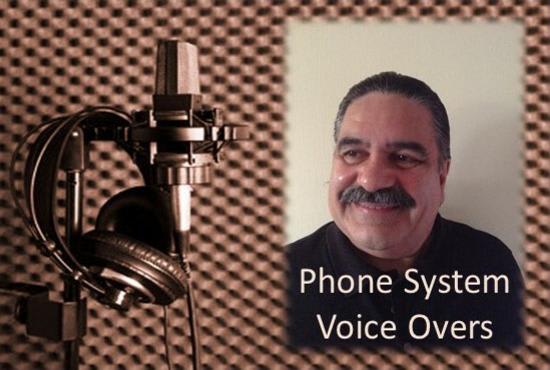 I will provide a professional sounding voice for your phone system