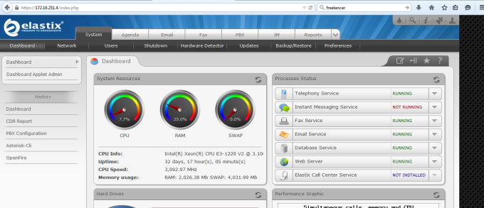 I will provide all configuration and support on elastix,freepbx