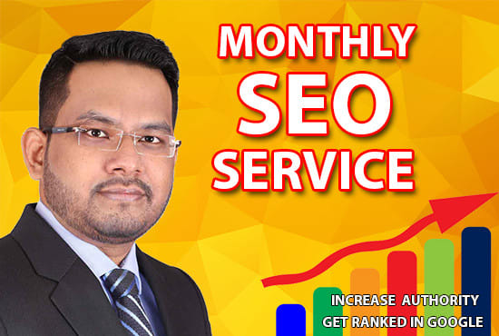I will provide monthly SEO service to rank your website on top of google