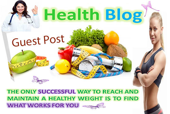 I will publish a guest post on health blog