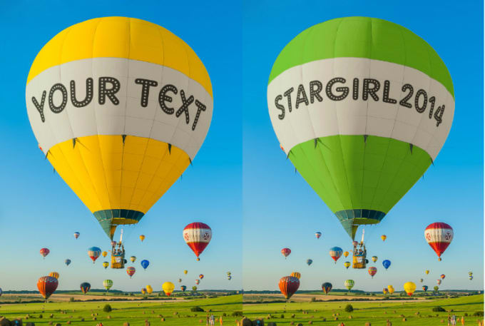 I will put your message onto a Hot Air Balloon