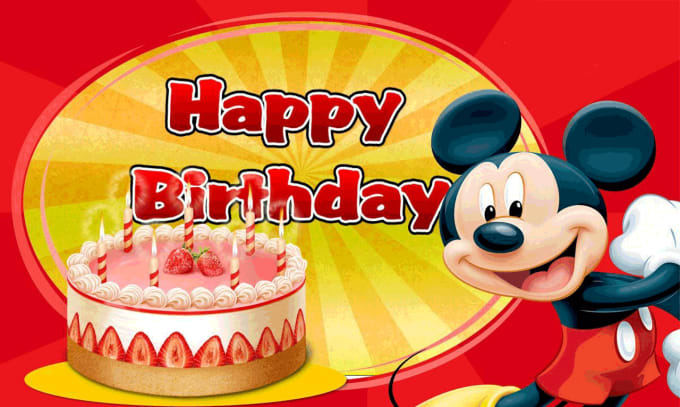 I will record a Mickey Mouse birthday message for your child