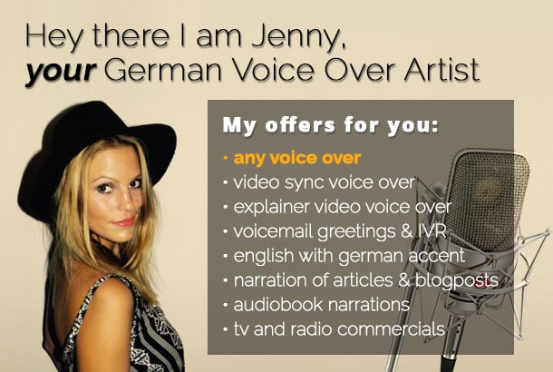 I will record a professional female german voice over