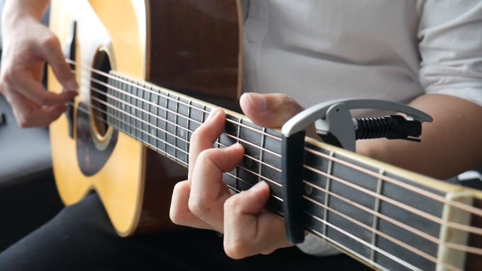 I will record studio quality acoustic guitar track for you