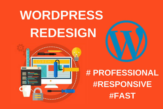 I will redesign your existing wordpress website