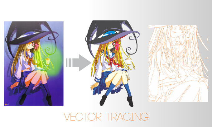 I will redraw or vectorize an image or logo