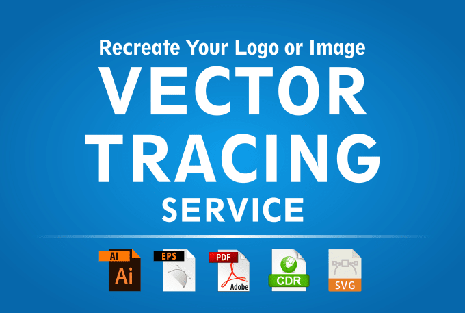 I will redraw, vectorize and convert logo or image to vector