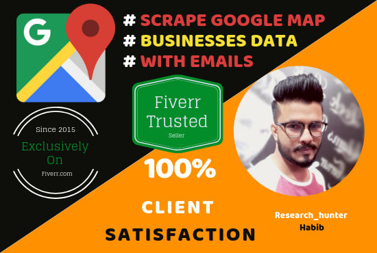 I will scrape google maps business leads with email