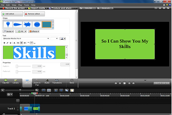 I will screencast or record screen camtasia post production video