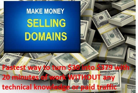 I will show you how to make money in 20 min by selling domains