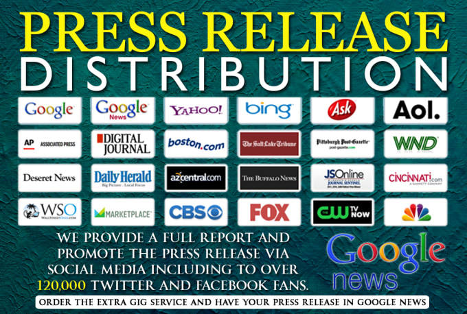 I will syndicate your press release can include google news