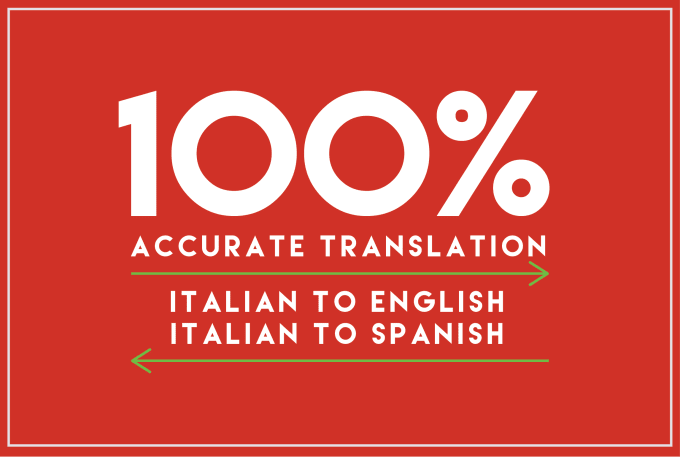 I will translate 2000 words from italian to spanish or english