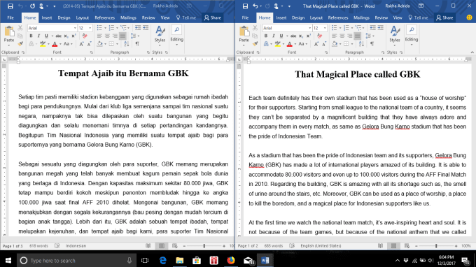 I will translate 500 words from english into indonesia