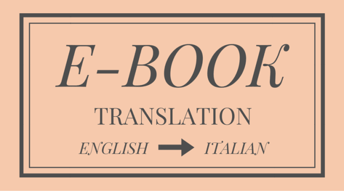 I will translate your ebook or book from eng to ita