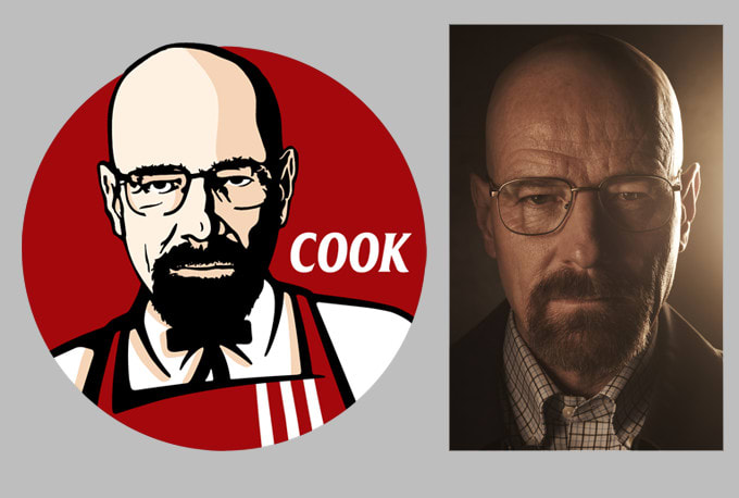 I will turn your photo into a kfc logo