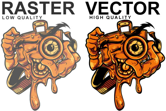 I will vectorize your raster image into vector