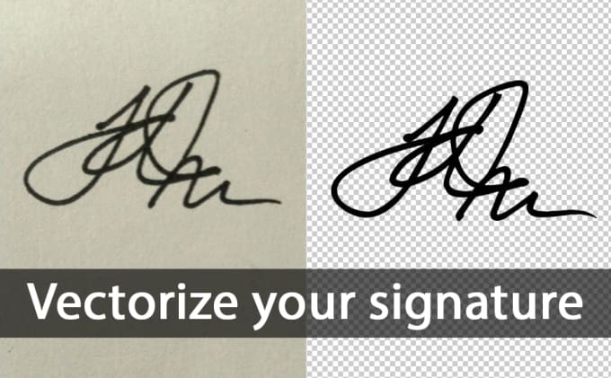 I will vectorize your signature or your logo