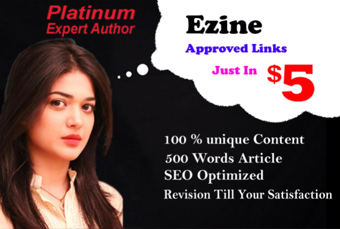 I will write 500 Words Article And Submit On Ezine To Get Traffic For your Web
