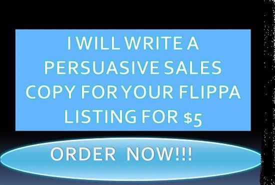 I will write compelling flippa sales copy for websites or domain,flippa