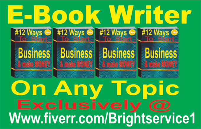 I will write EBOOK for you
