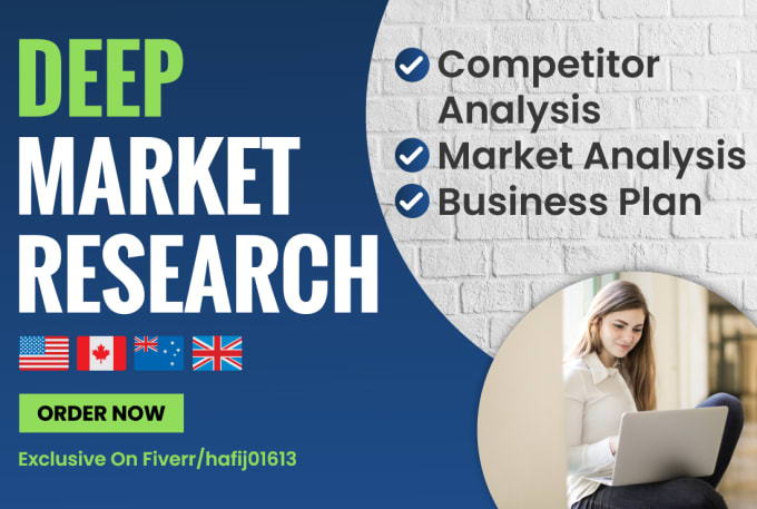 I will write market research  business plan with competitor market analysis report