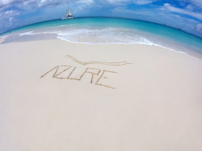 I will write your name on a beach in aruba