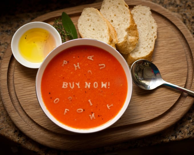 I will write your Special Message in a Soup
